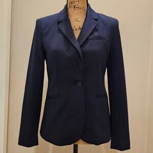 NWOT Gap Women's Navy Knit Blazer Size 2